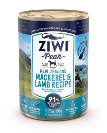 Ziwipeak Hundemad med Makrel og Lam 390g – Naturlig Kvalitet
