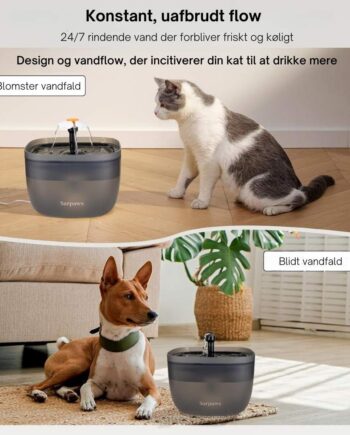 Sarpaws Automatisk Foder- og Vanddispenser til Katte