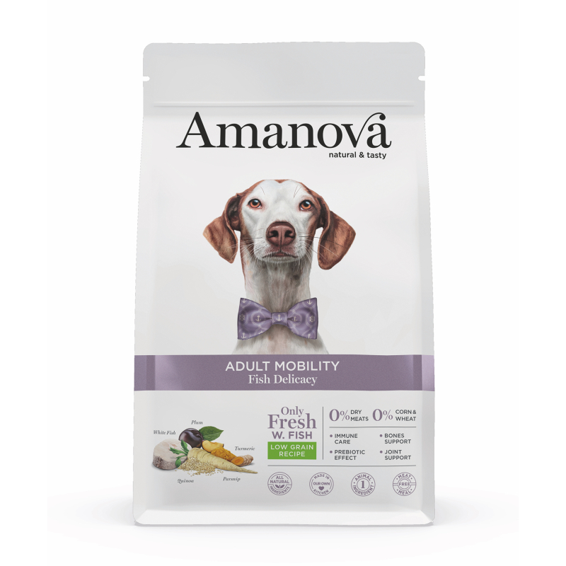 Amanova Fisk Hundefoder    Mobilitetsstøtte 10 Kg