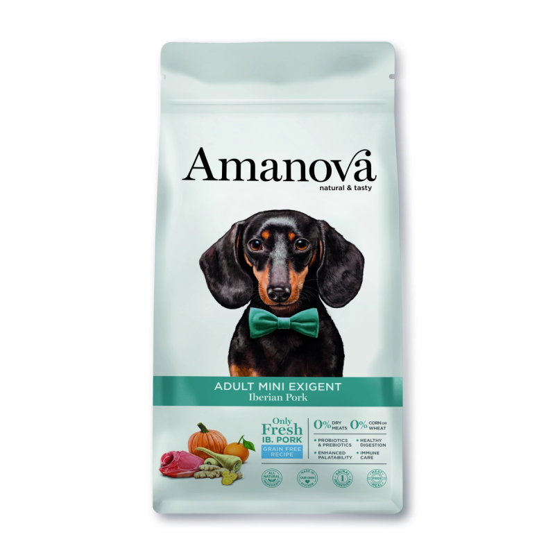 Amanova Gris Kornfrit Voksen Hundefoder Til Små Hunde   Kg