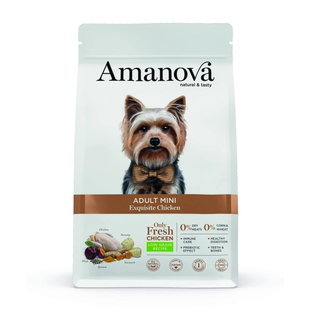 Amanova Kylling Voksen Foder Til Små Hunde   Kg