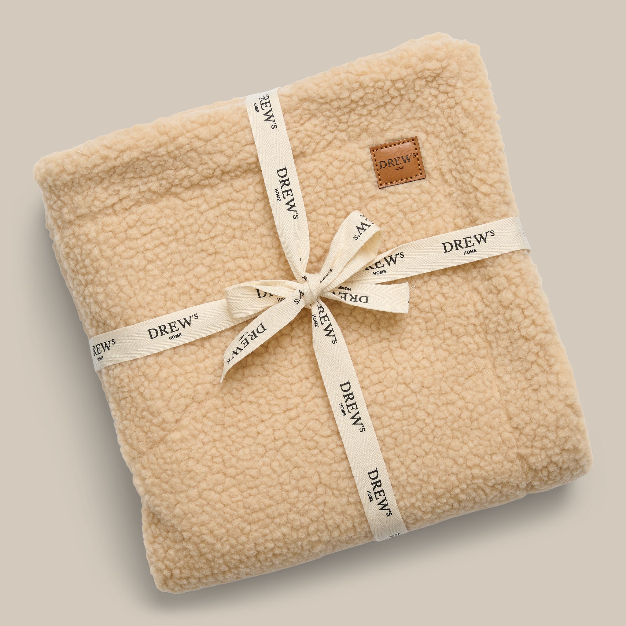 Blødt Hundetæppe   Teddy Fleece  Beige