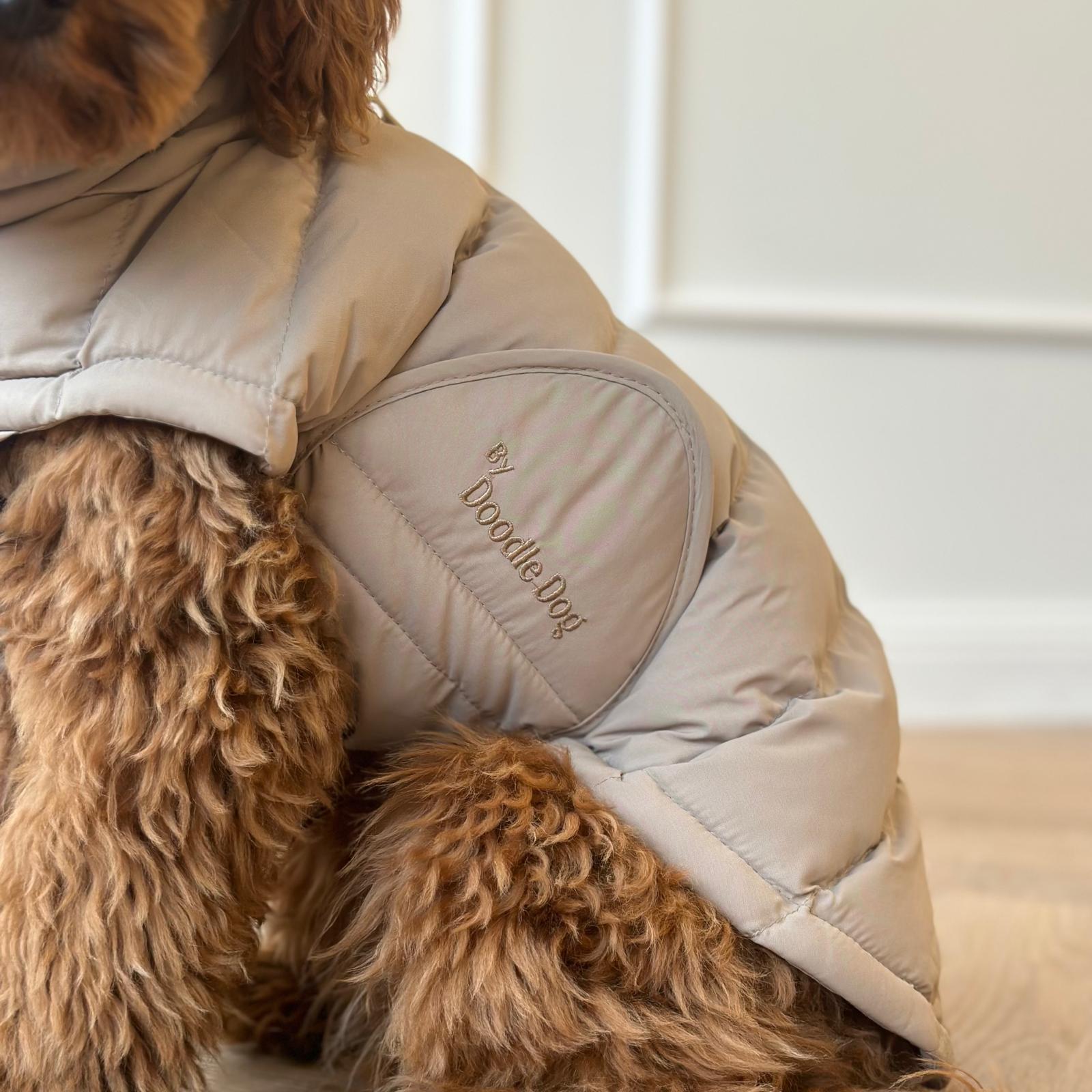 By Doodle Dogs Eva Hundejakke – Vinter Beige Tilbud!