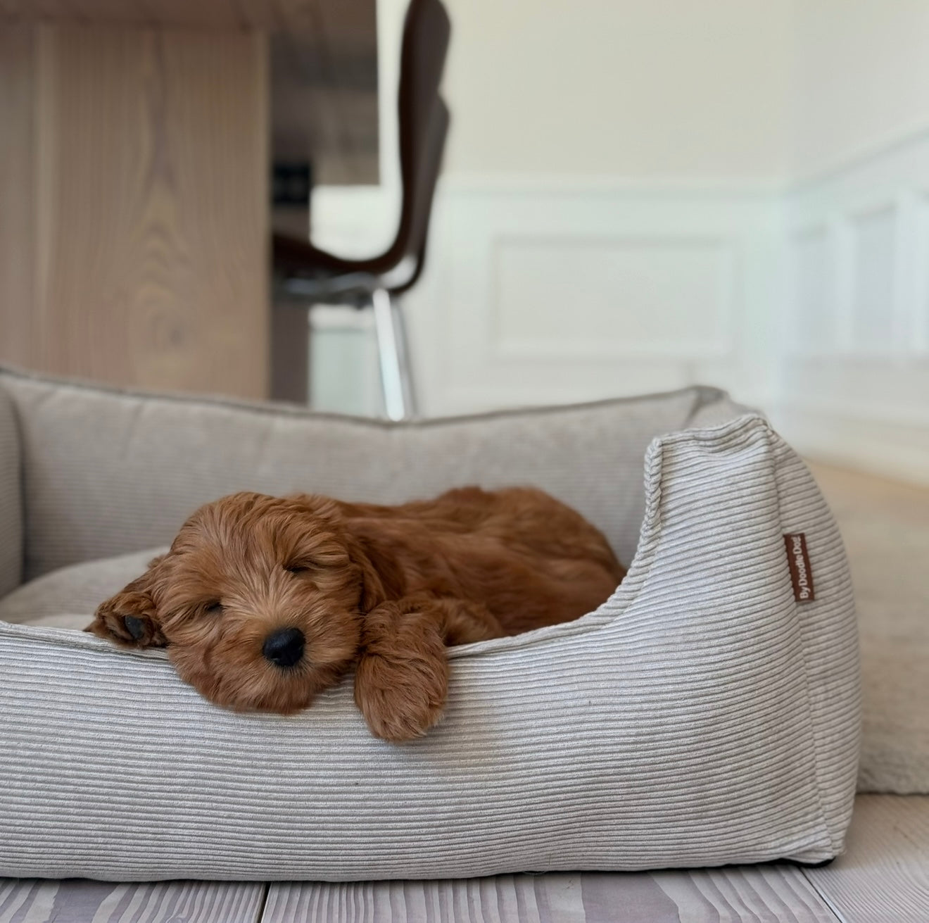 Luksus Beige Hundekurv – Komfort og Elegance til Hunden