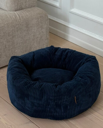 Elegant Havblå Hundekurv – Komfortabel Hvilested til Hunde