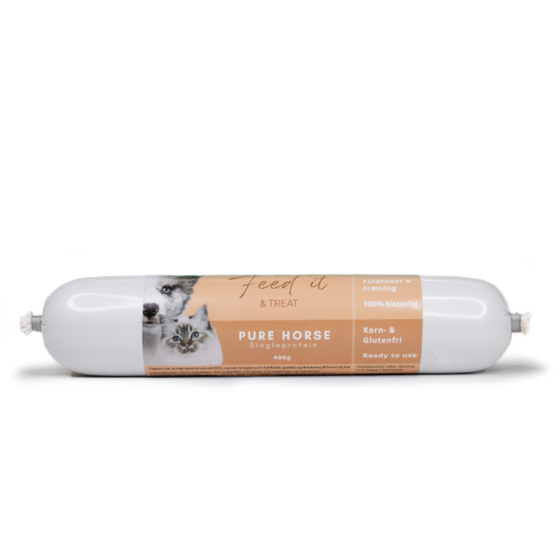 Feed It   Treat Horse 400g  Fuldfoder   Træningsgodbid Hund   Kat