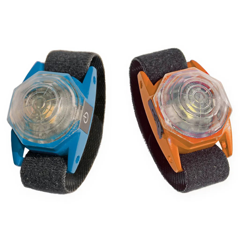Genopladelig Led Hundelygte  Orange Blå