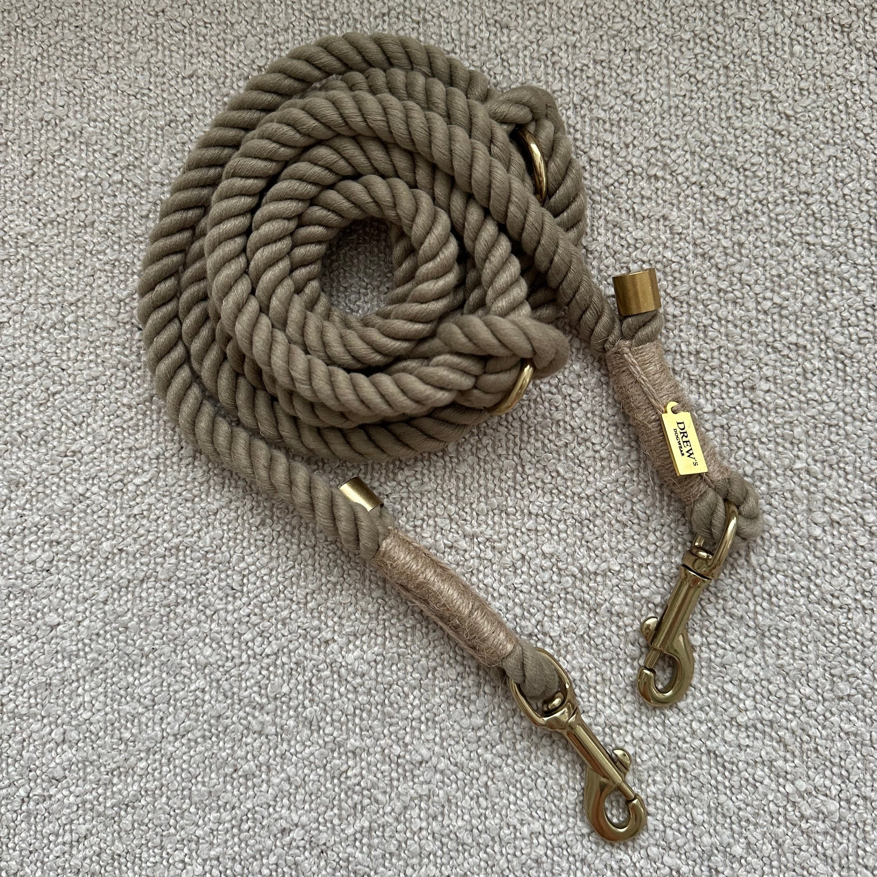 Justerbar Khaki Hundesnor - 250 cm - Fantastisk Tilbud!