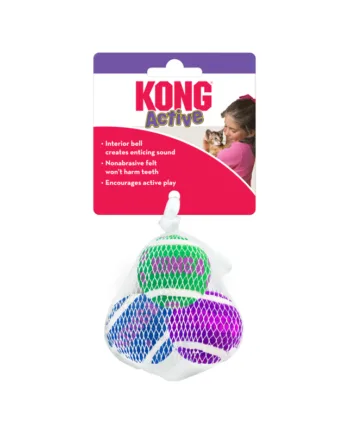 Kong Cat Tennis Balls   Bells    Stk