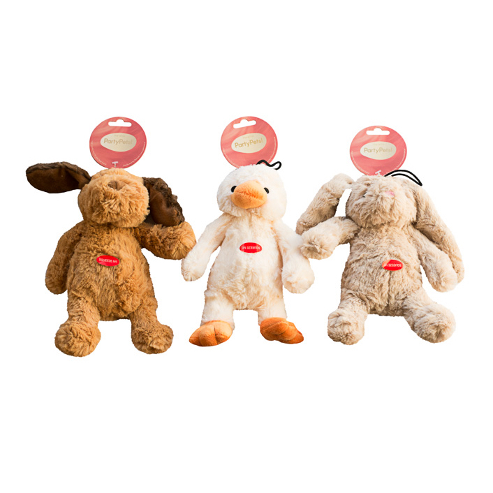 Party Pets Elite Cute Friends Bamse Hund And- Og Kanin 25cm