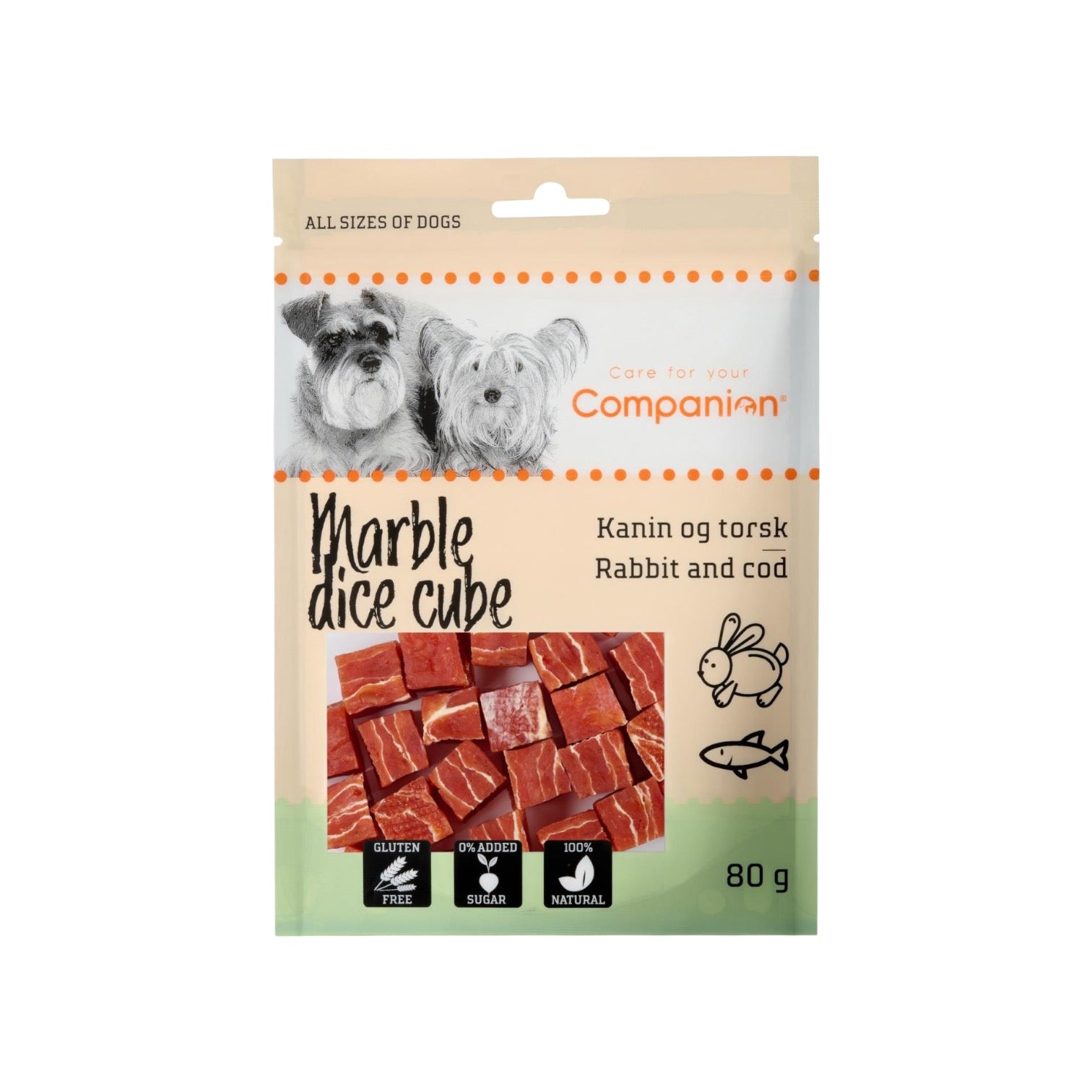 Companion Marble Dice Cube Kanin Torsk Stk